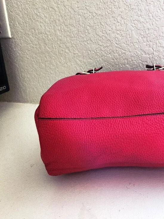 Kate Spade New York Fushia Leather Shoulder Bag Purse - Picture 10 of 14